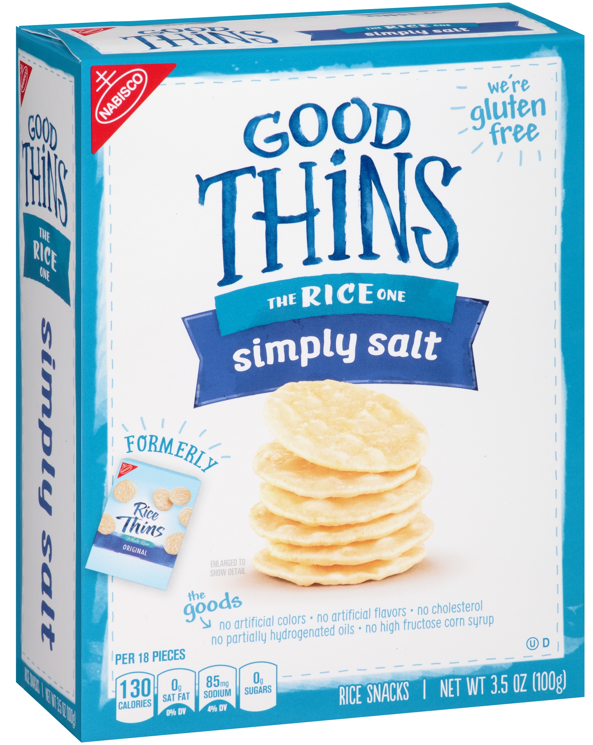 Good Thins Original Simply Salt Rice Cracker, 3.5 Ounce -- 12 Per Case