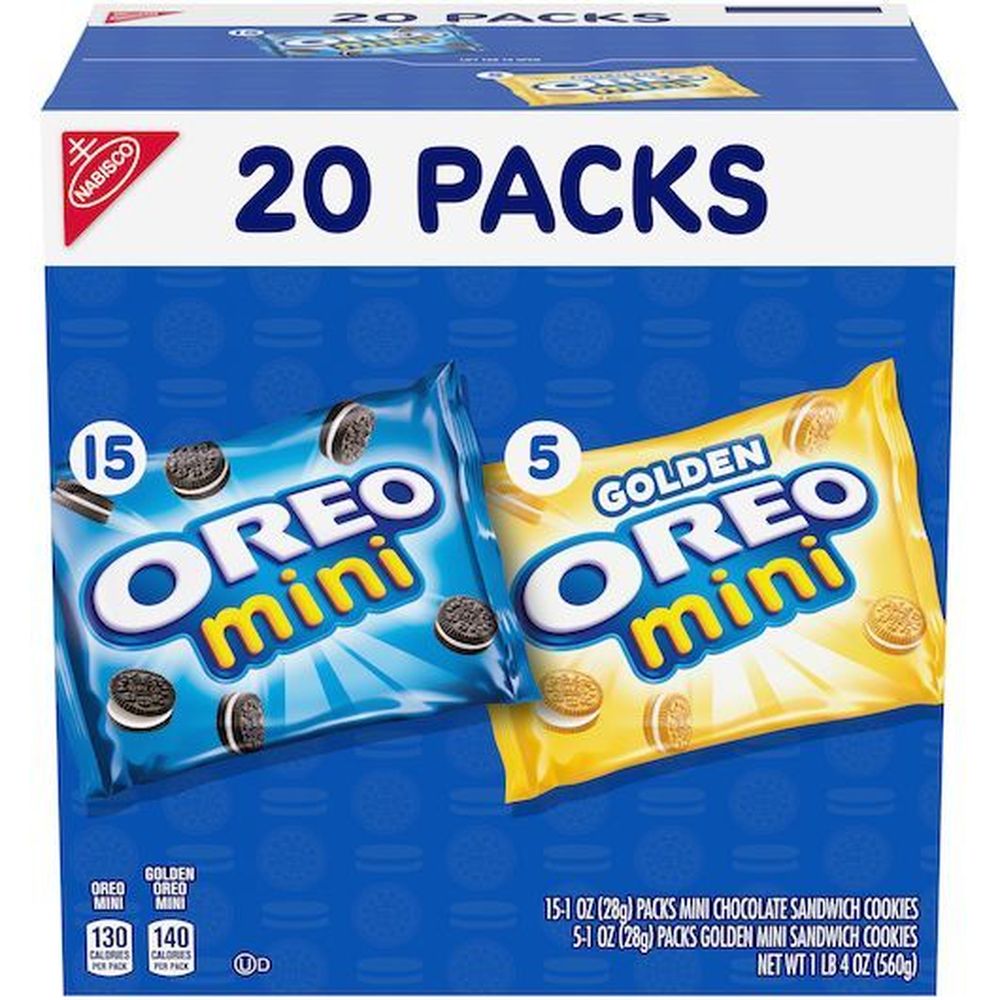 Oreo Mini Variety Sandwich Cookies, 80 count