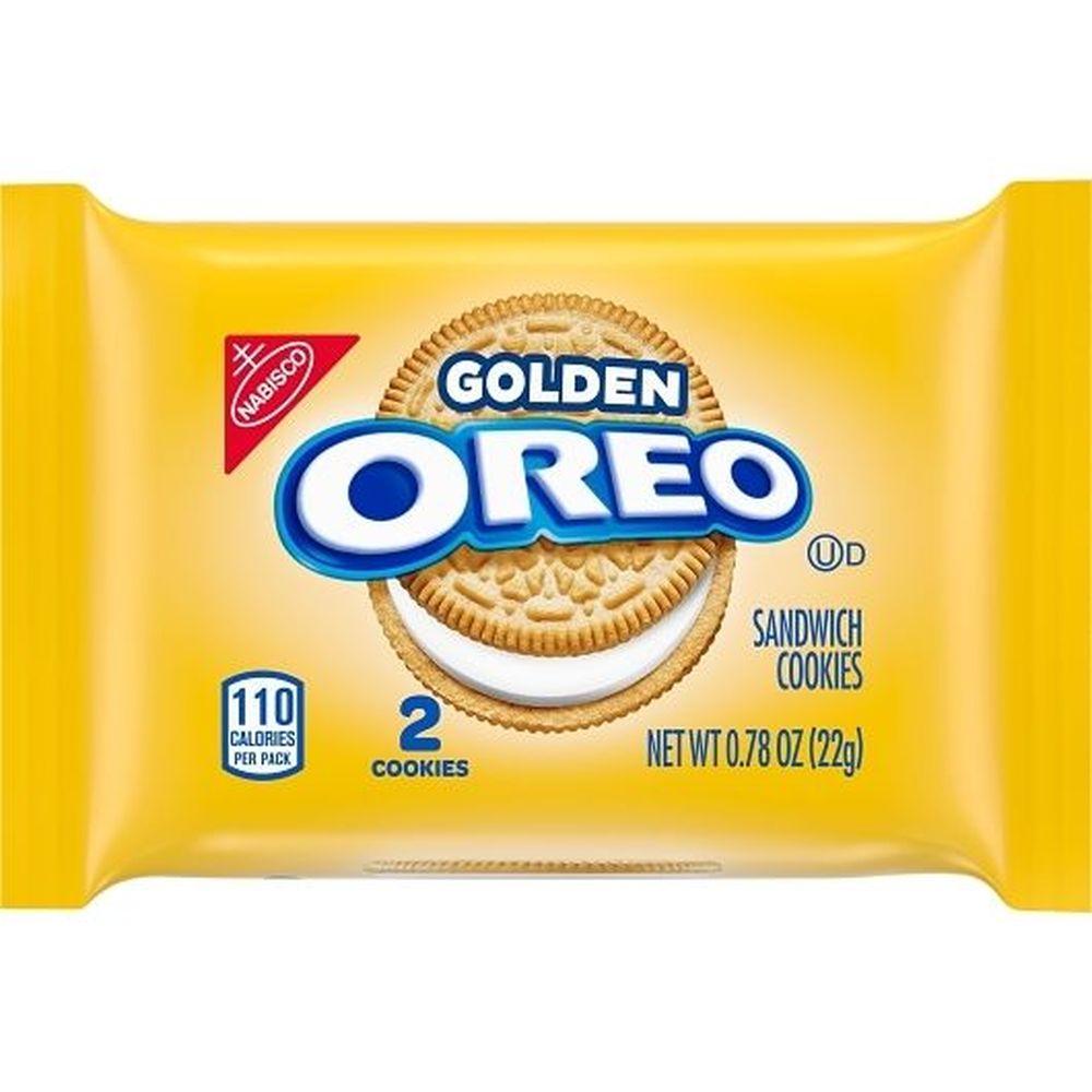 Oreo Golden Sandwich Cookies, Value Pack, 0.78 Ounce -- 48 Per Case