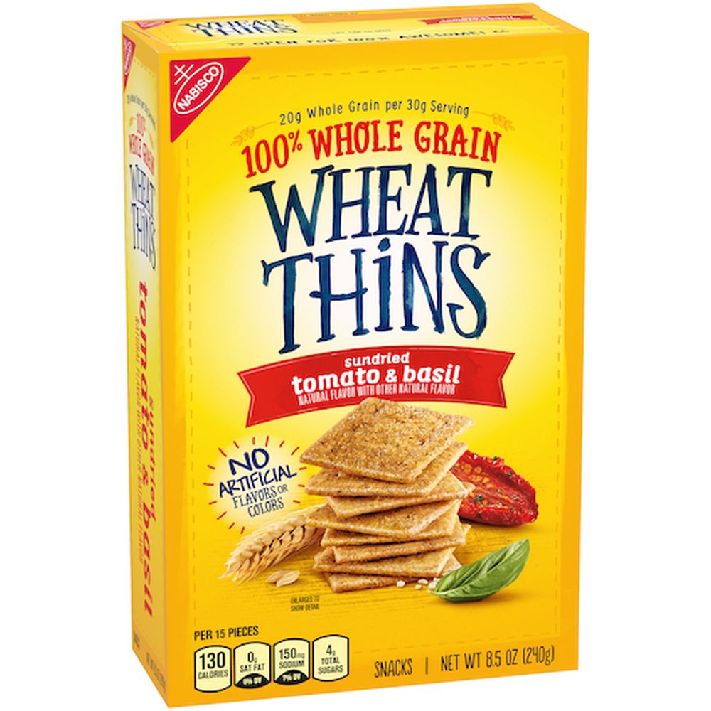 Wheat Thins Sundried Tomato Basil Cracker, 8.5 Ounce -- 6 Per Case