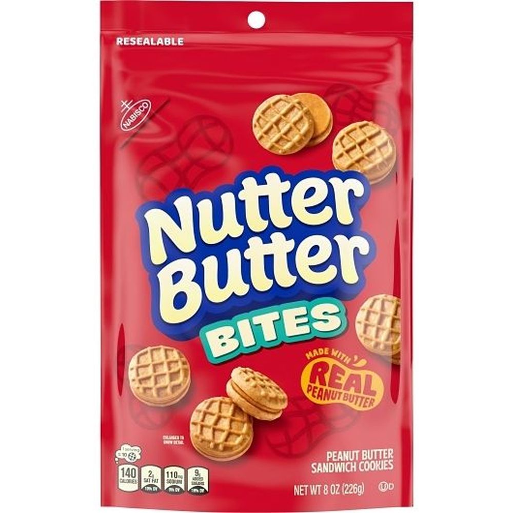 Nutter Butter Peanut Butter Sandwich Cookies, 8 Ounce -- 12 Per Case
