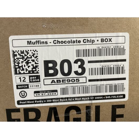 Abe's Vegan Chocolate Chip Muffin, 10 Ounce -- 12 Per Case