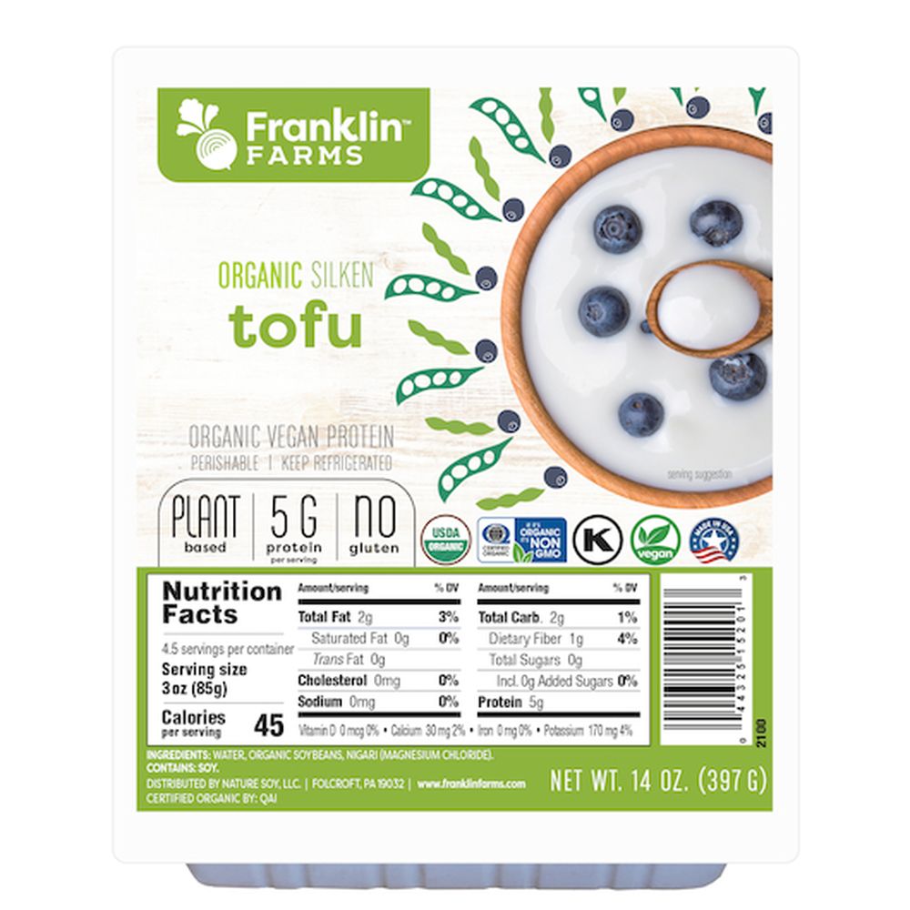 Franklin Farms Organic Tofu 14 Ounce 6 Per Case