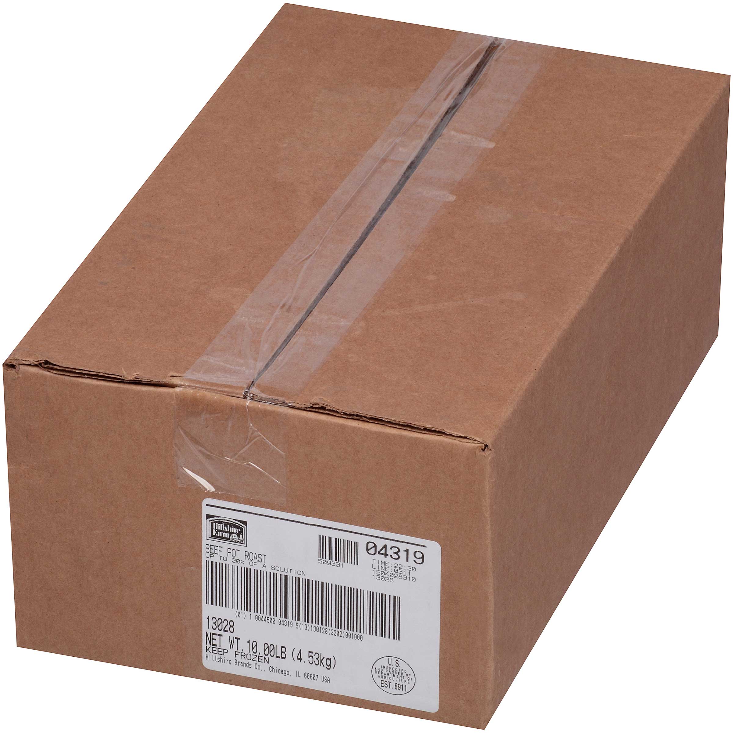 Hillshire Farms Fully Cooked Pot Roasted Beef, 10 Pound