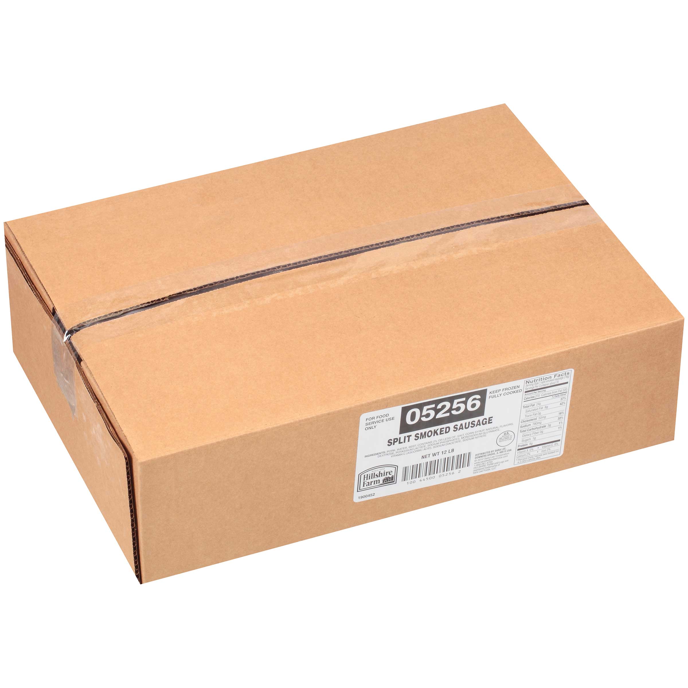 Hillshire Farms 6:1 Fully Cooked Split Smoked Sausage Link, 6 Pound -- 2 Per Case