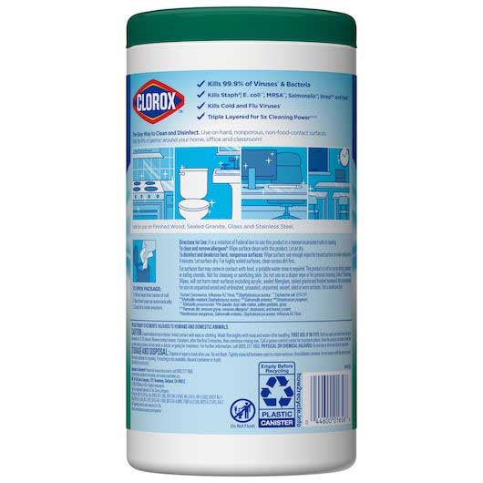 Clorox Fresh Scent Disinfectant Wipes, 75 Count -- 6 Per Case