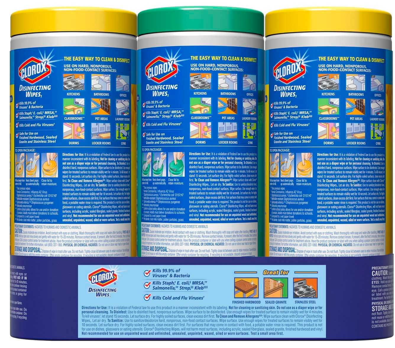 Clorox Fresh Scent/citrus Fresh Disinfecting Wipes, 105 Count -- 5 Per Case