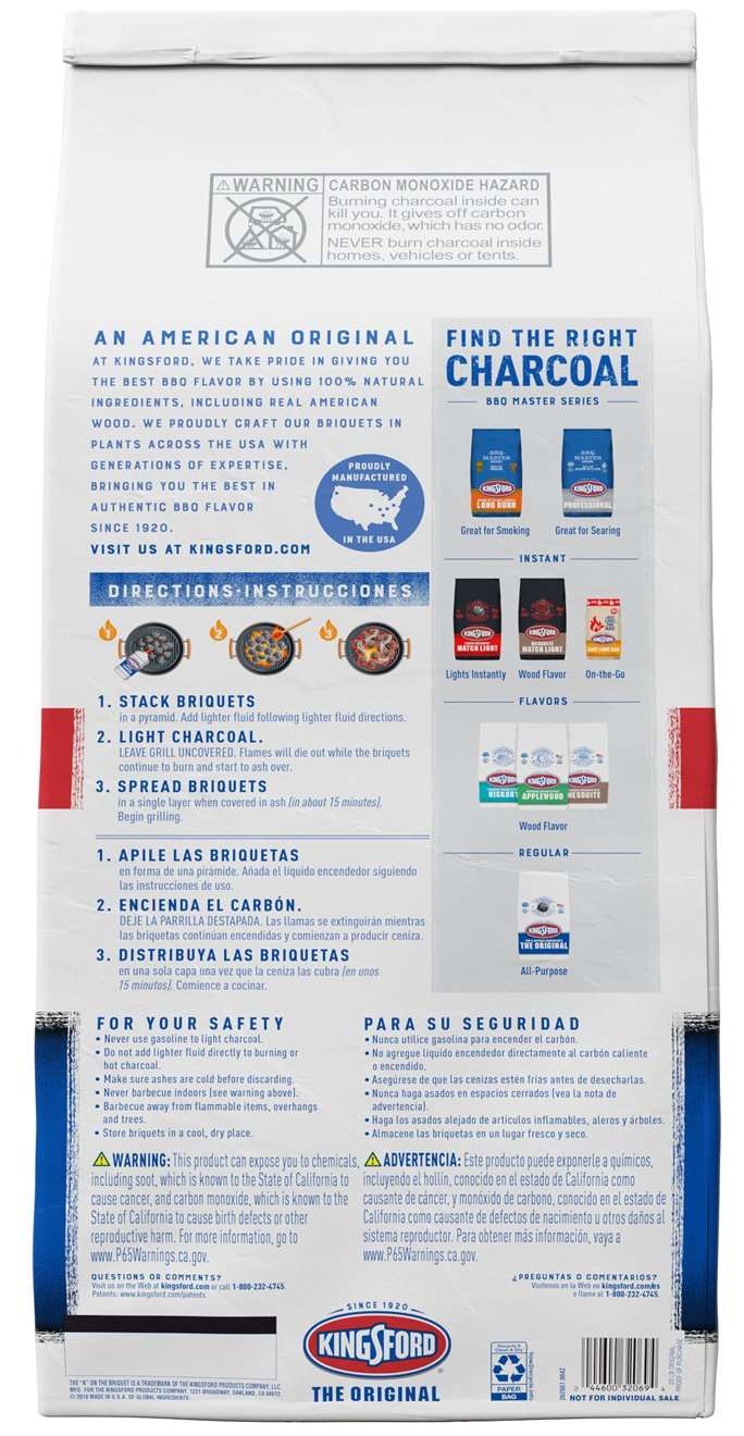 Kingsford Original Charcoal Briquettes, 40 Pound