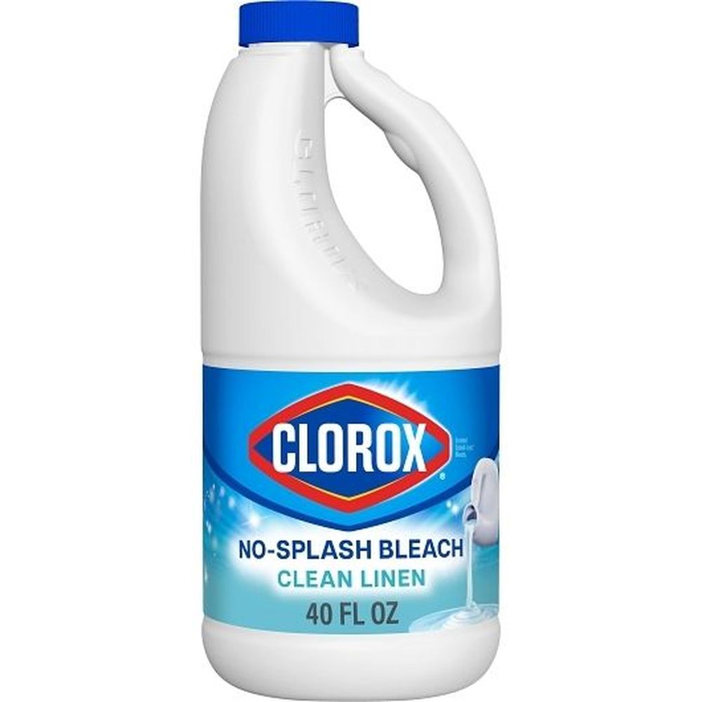 Clorox Clean Linen Splashless Liquid Bleach, 40 Fluid Ounce -- 6 Per Case