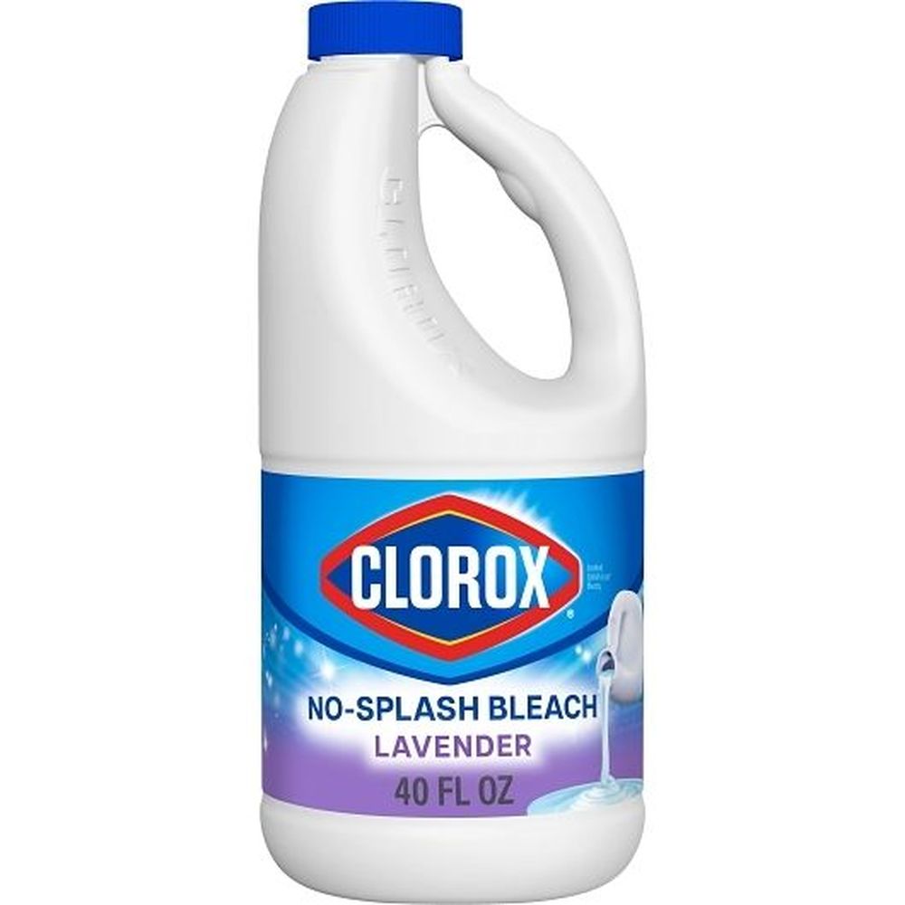 Clorox Lavender Splashless Liquid Bleach, 40 Fluid Ounce -- 6 Per Case