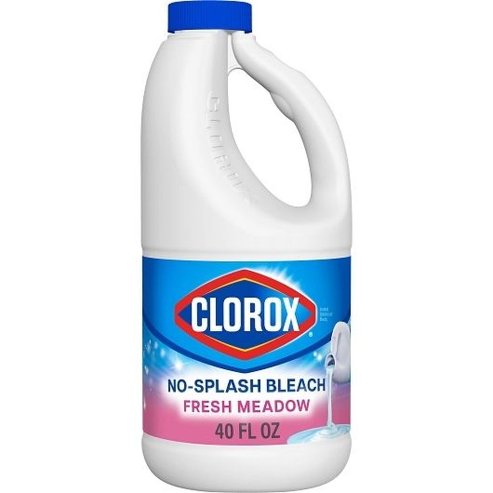 Clorox Fresh Meadow Splashless Liquid Bleach, 40 Fluid Ounce -- 6 Per Case