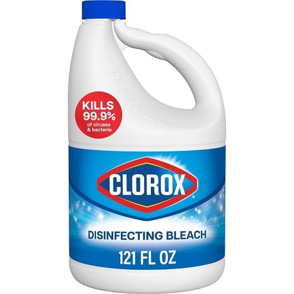 Clorox Regular Disinfecting Bleach, 121 Fluid Ounce Bottle -- 3 Per Case
