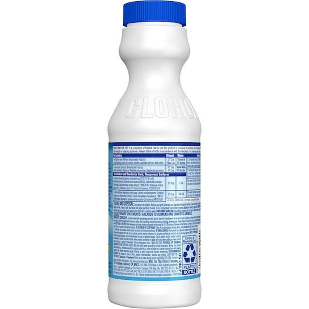 Clorox Regular Concentrated Formula Disinfecting Bleach, 11 Fluid Ounce -- 28 Per Case