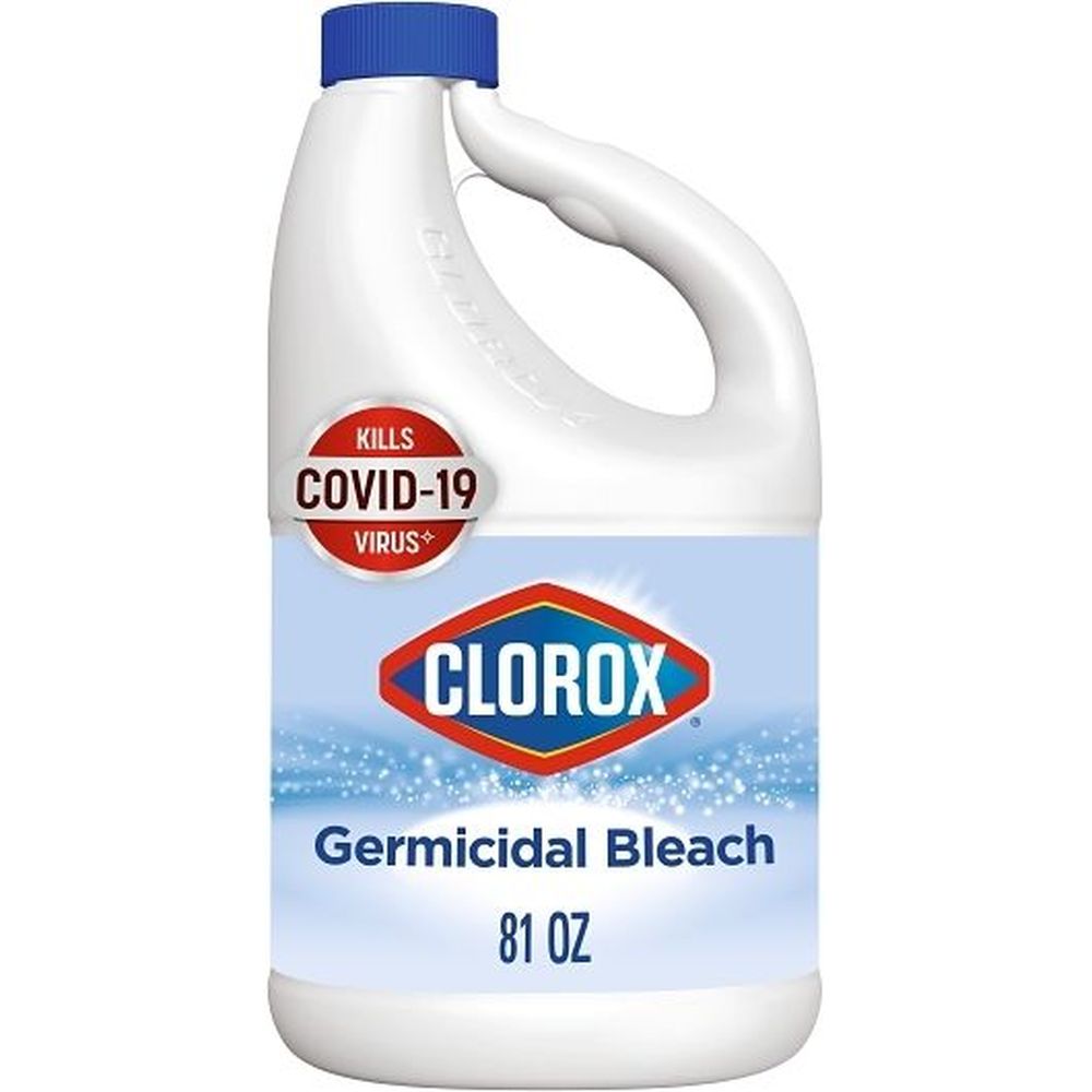 Clorox Regular Concentrated Formula Germicidal Bleach, 81 Fluid Ounce -- 6 Per Case