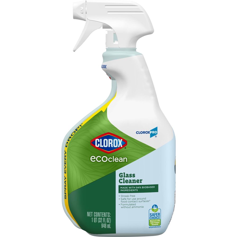 Clorox Pro Eco Clean Glass Cleaner, 32 Fluid Ounce -- 9 Per Case