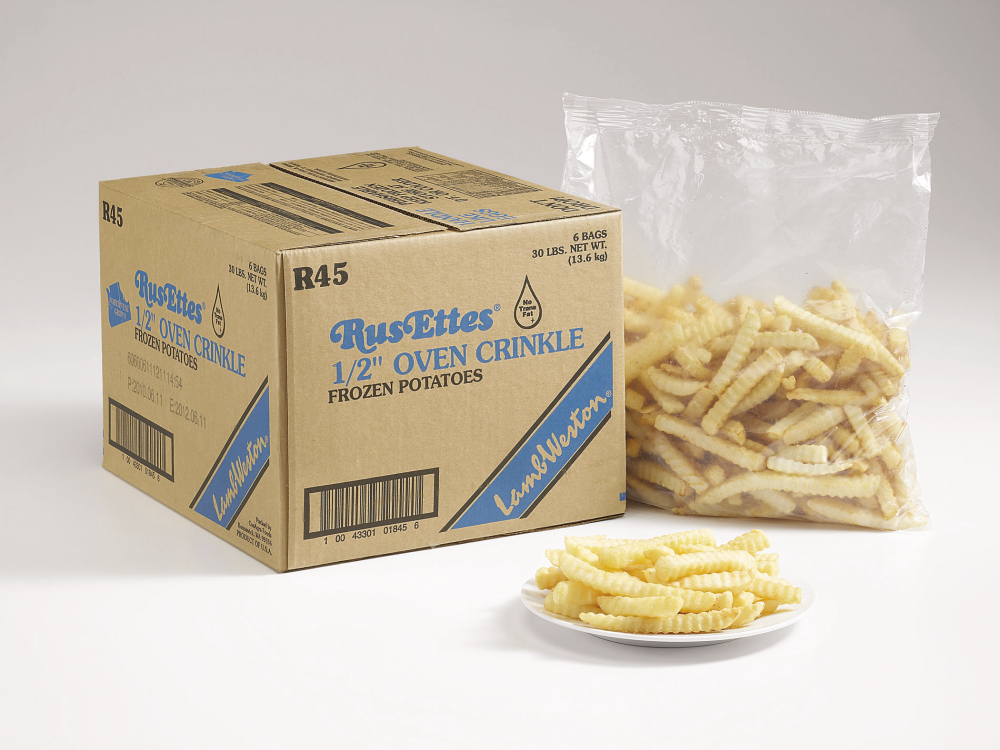 Rusettes Idaho Shield Crinkle Cut Potato French Fry, 5 Pound -- 6 Per Case