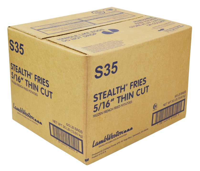 Stealth Thin Regular Cut French Fry, 5 Pound -- 6 Per Case