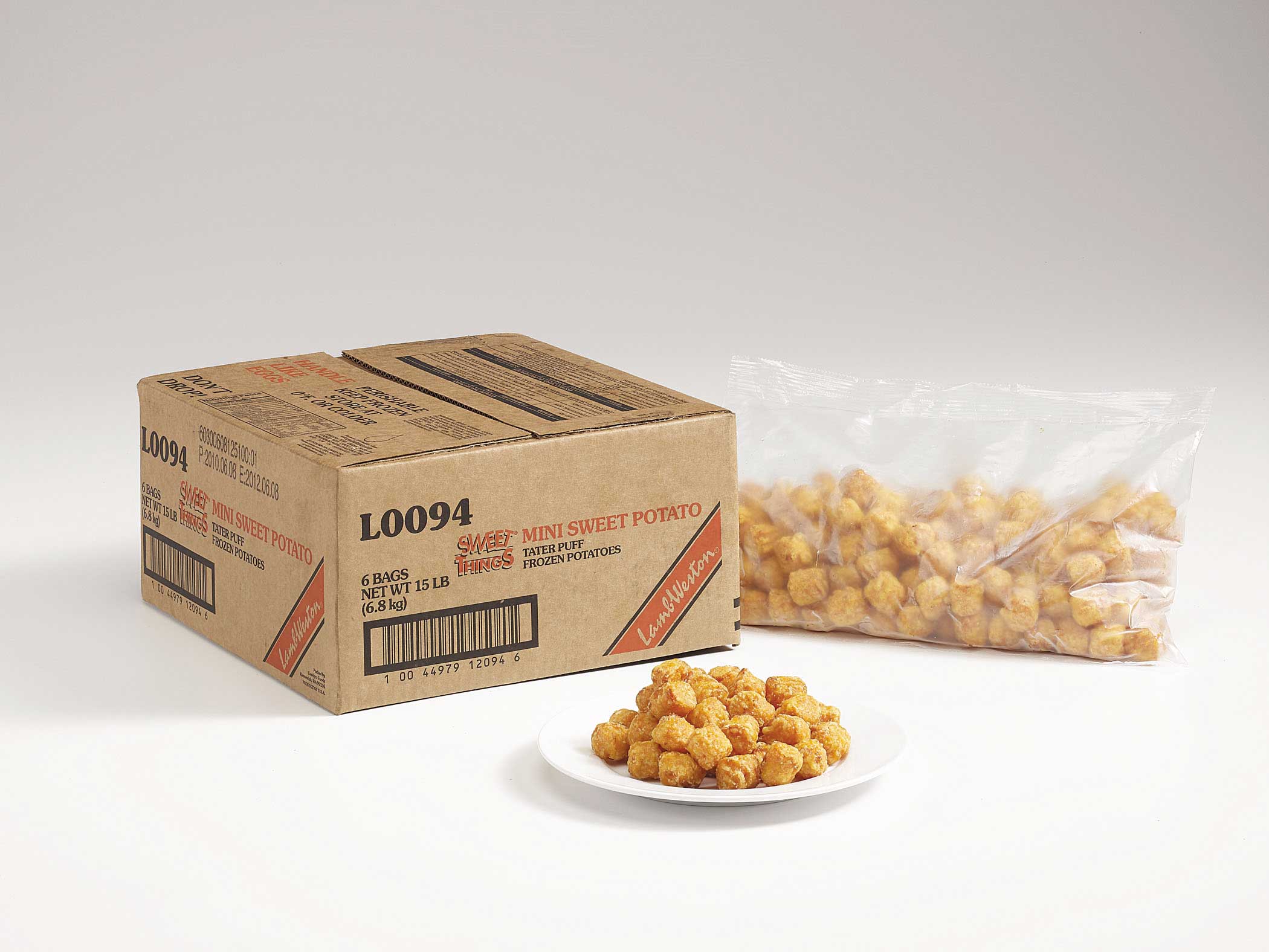 Sweet Things Sweet Potato Mini Tater Puff, 2.5 Pound -- 6 Per Case