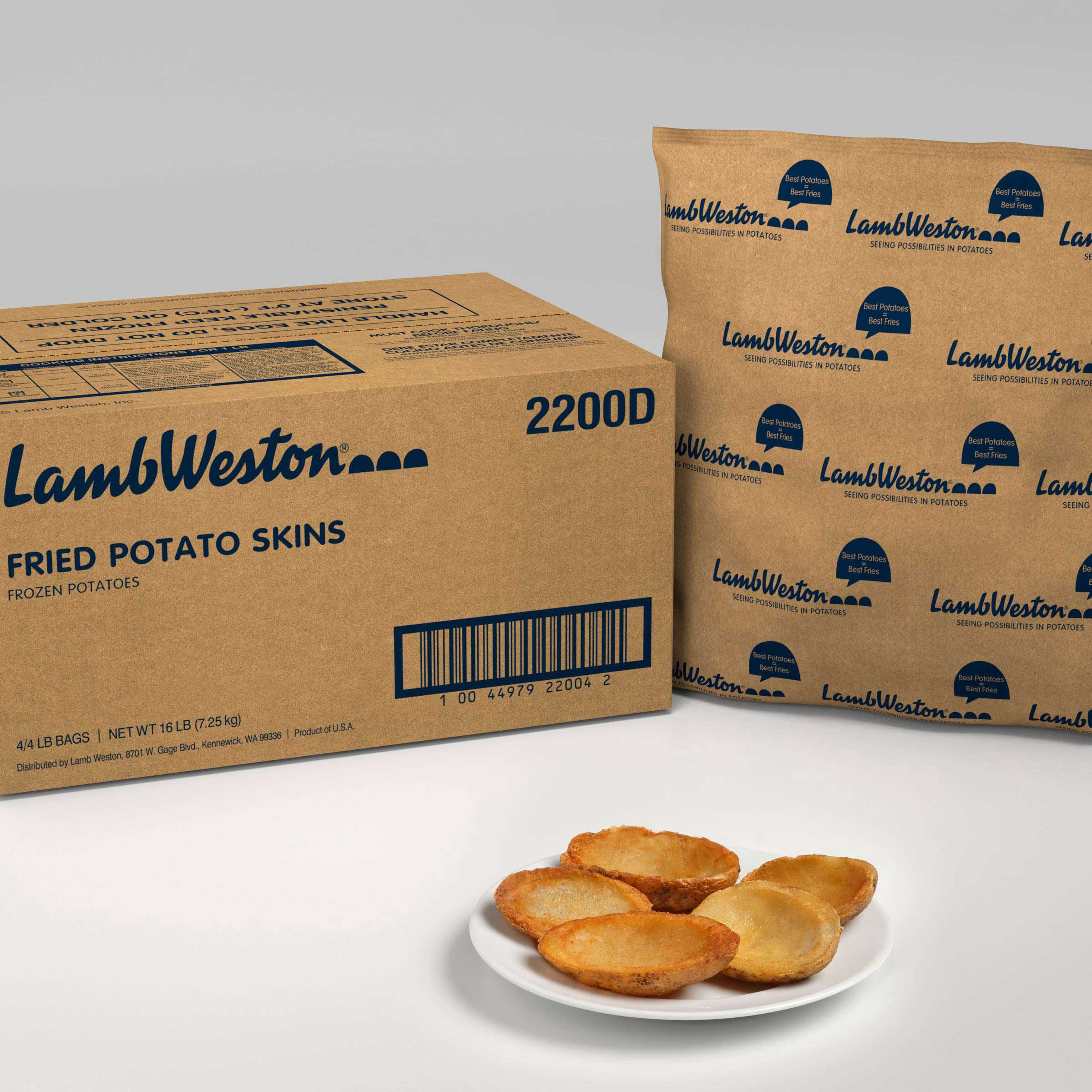 Lamb Weston Natural Munchskins Potato Snack, 4 Pound -- 4 Per Case