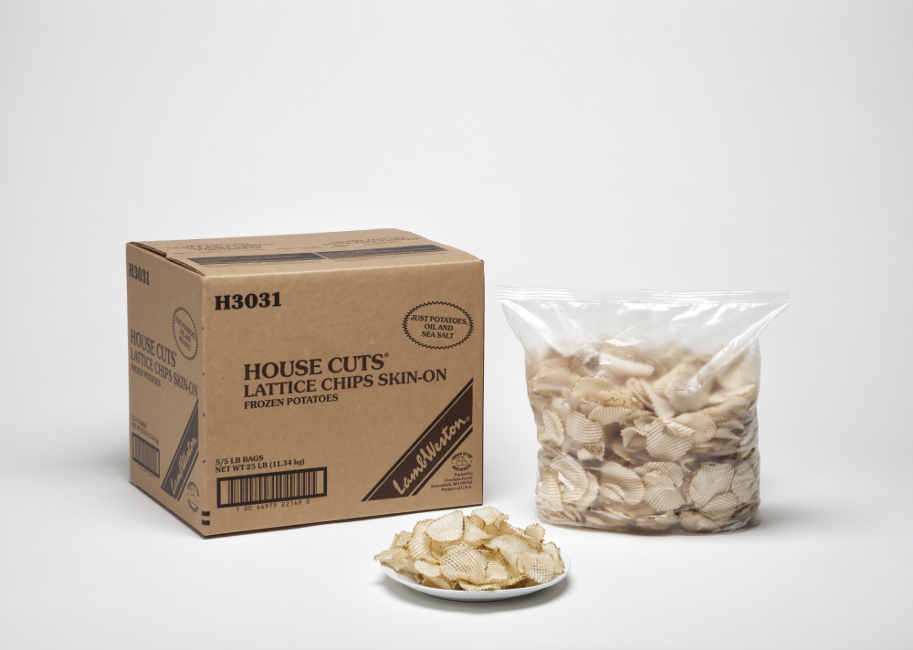 Lamb Weston Lattice Chips Skin On Potatoes, 5 Pound -- 5 Per Case
