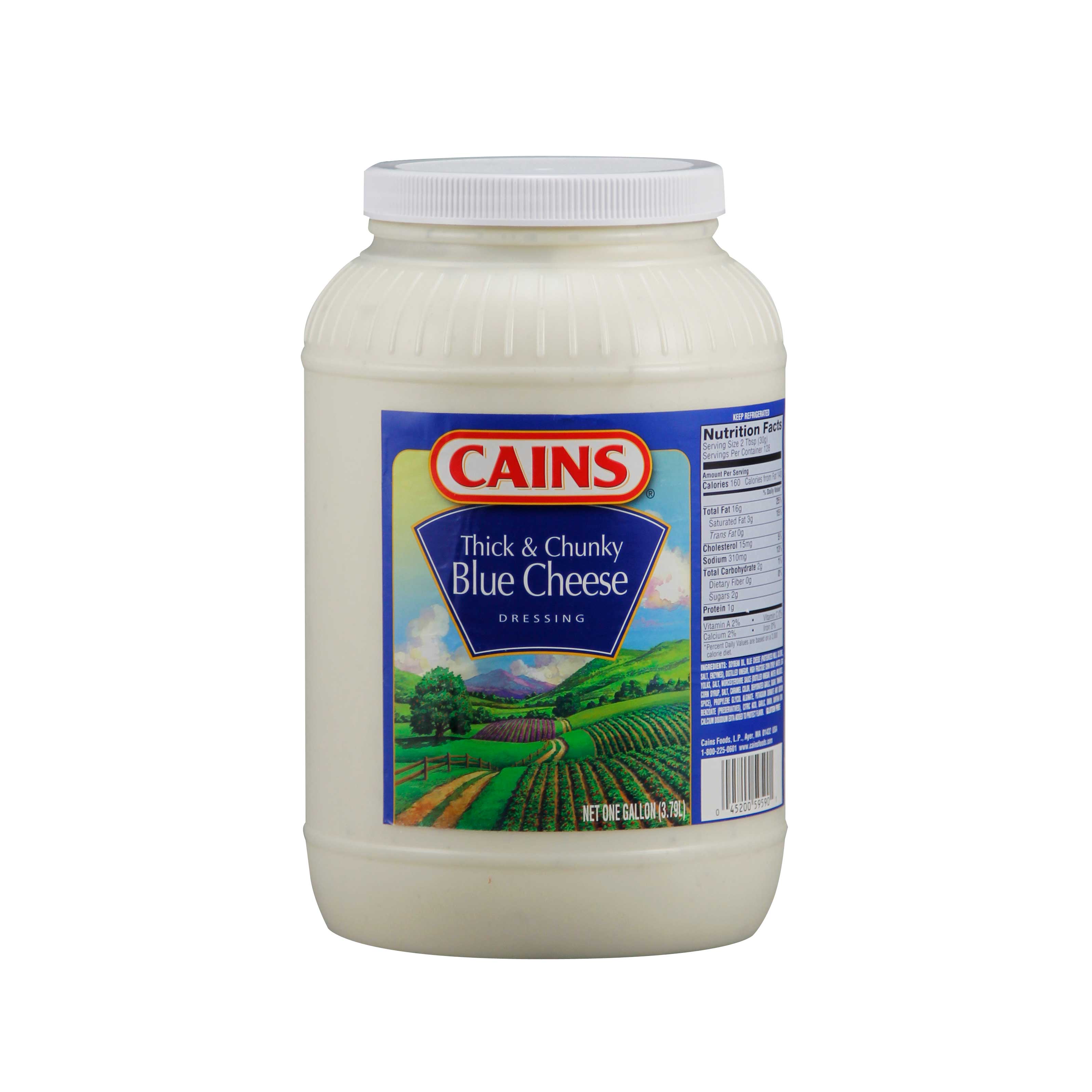 Cains Chunky Bleu Cheese Dressing, 1 Gallon -- 4 Per Case