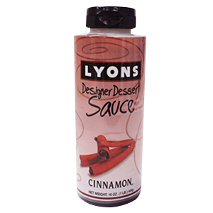 Lyons Cinnamon Designer Dessert Sauce, 12 Ounce -- 12 Per Case
