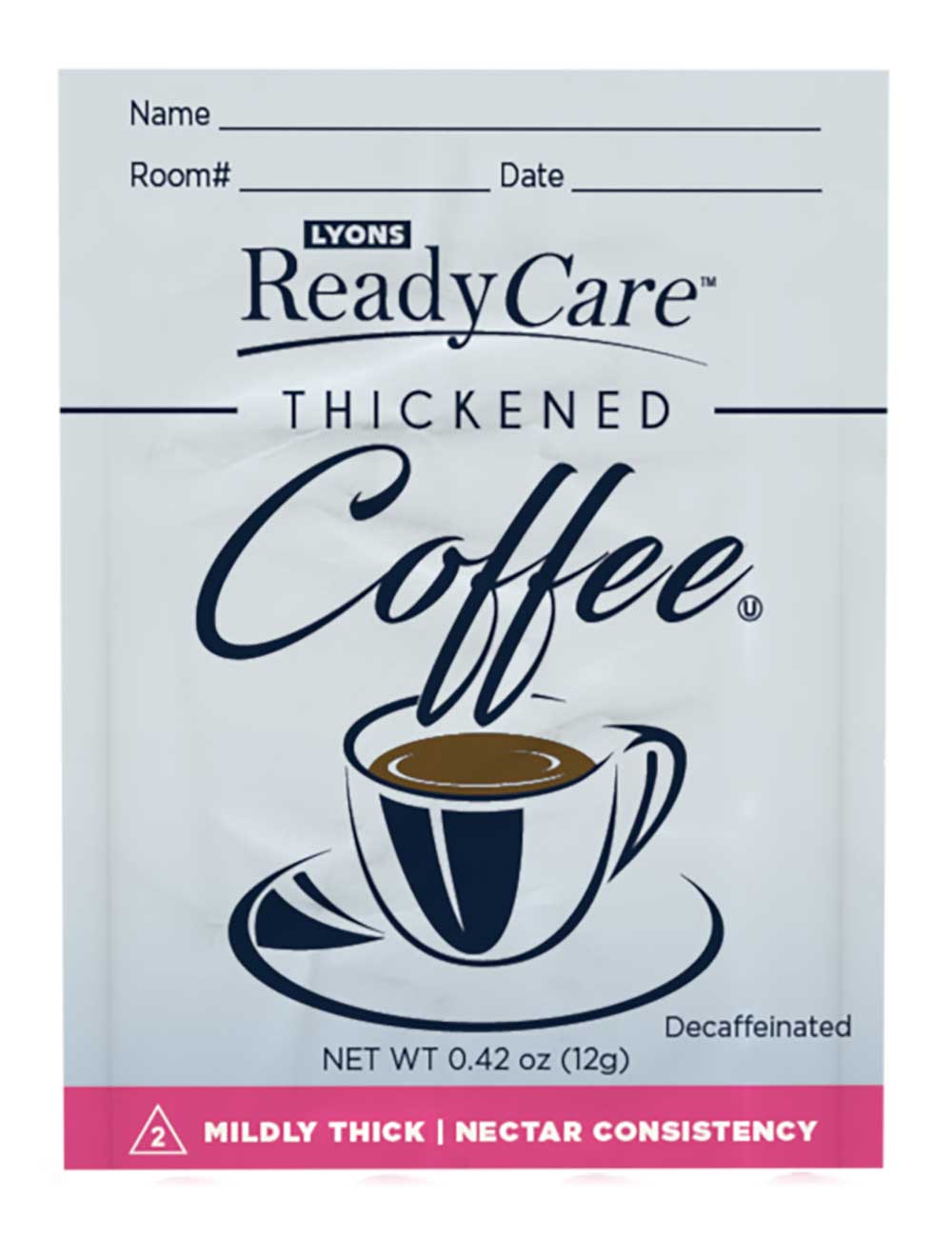 Lyons Ready Care Level 2 Nectar Thickened Decaf Coffee, 12 Gram -- 75 Per Case