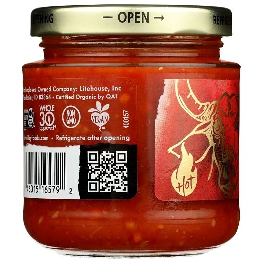 Sky Valley Organic Sambal Oelek Chili Paste, 7 Fluid Ounce -- 6 Per Case