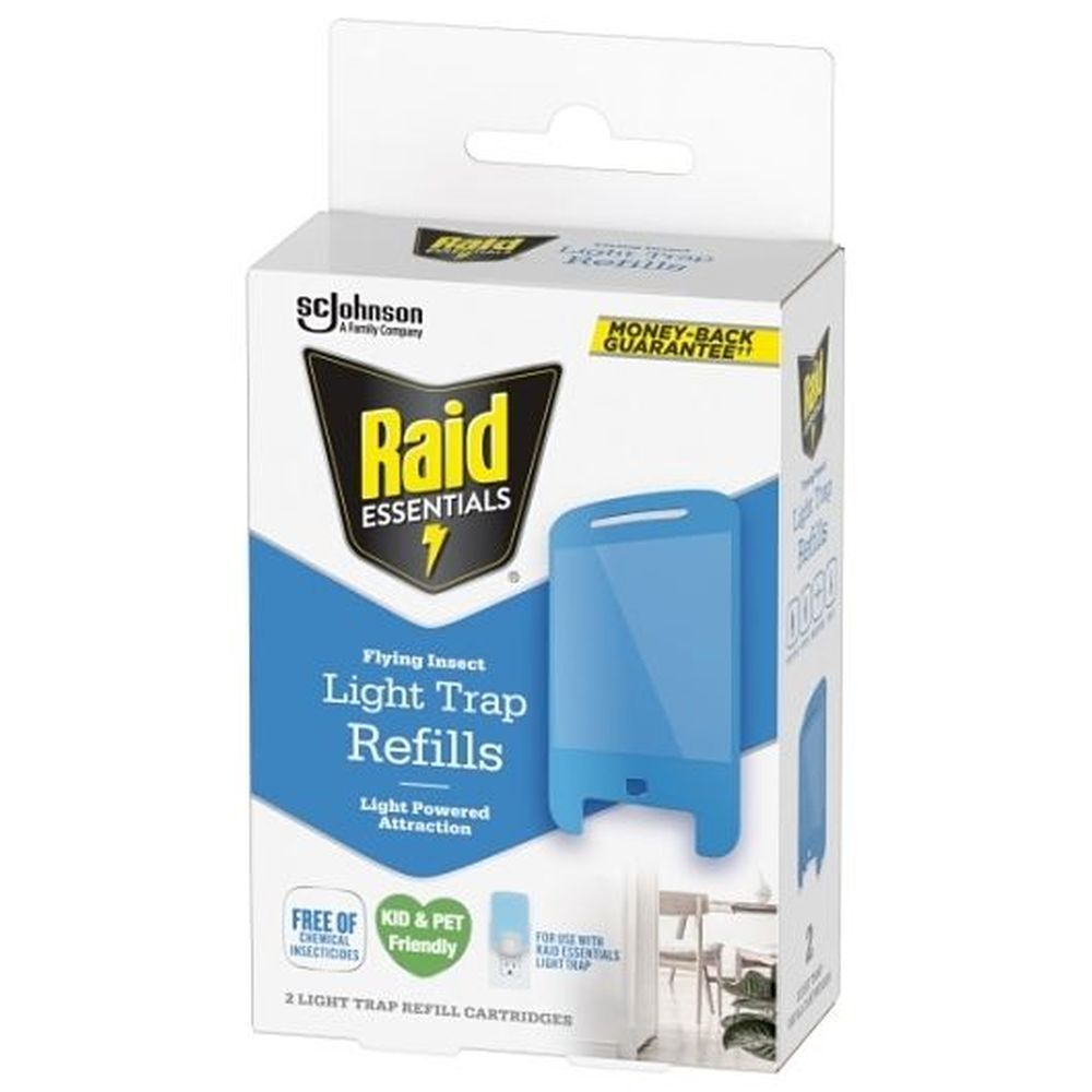 Raid Essentials Flying Insect Light Trap Refill, 2 Count -- 8 Per Case