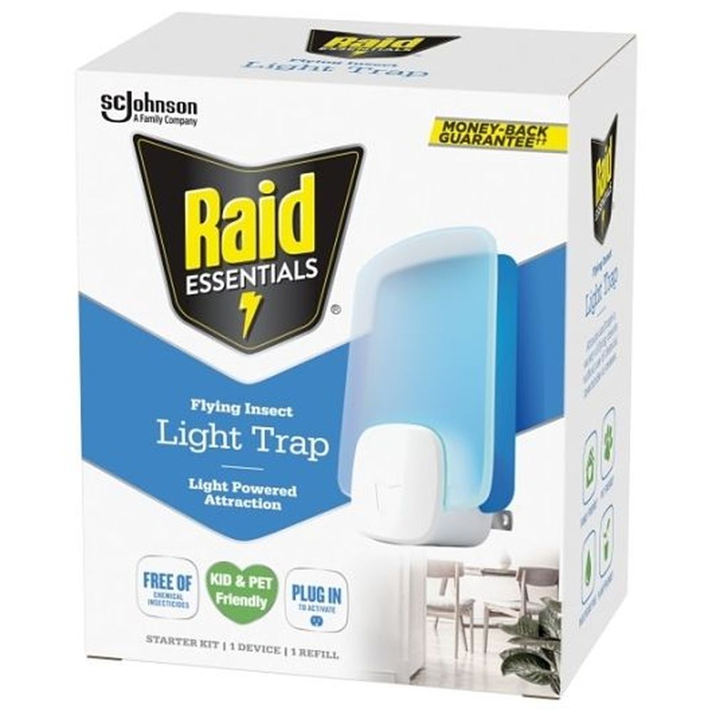 Raid Essentials Flying Insect Light Trap -- 4 Per Case