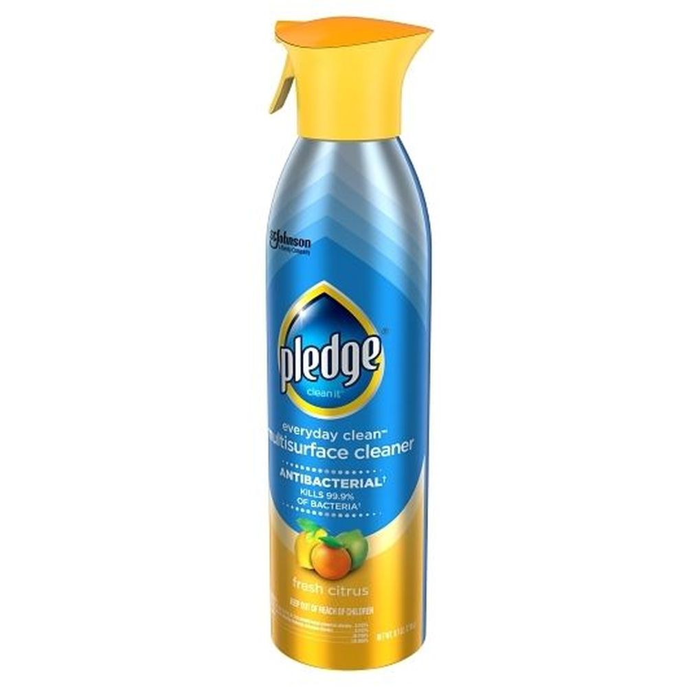 Pledge Fresh Citrus Antibacterial Multi-surface Cleaner Spray, 9.7 Ounce -- 6 Per Case