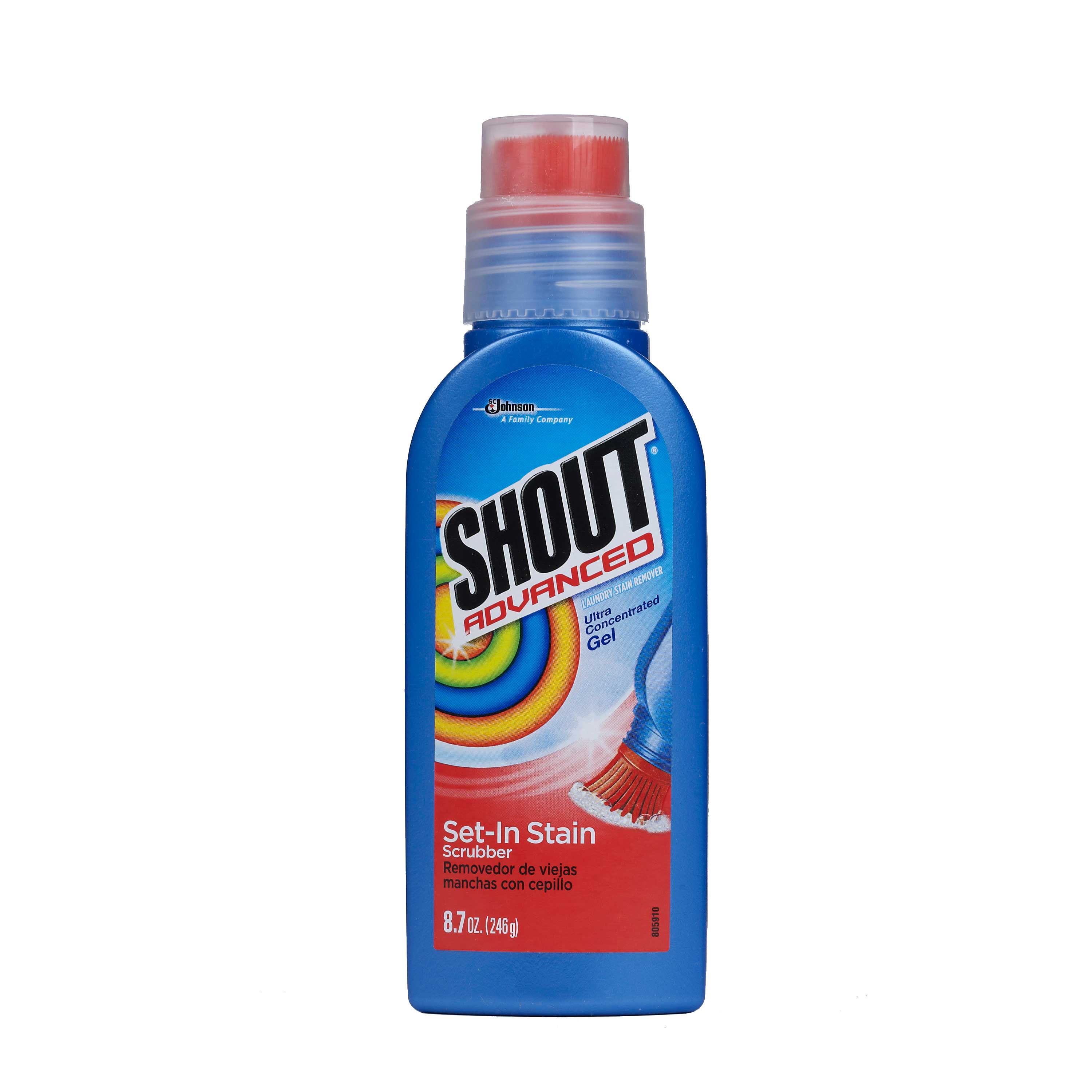 Shout Advanced Ultra Gel Brush Stain Remover, 8.7 Ounce -- 8 Per Case