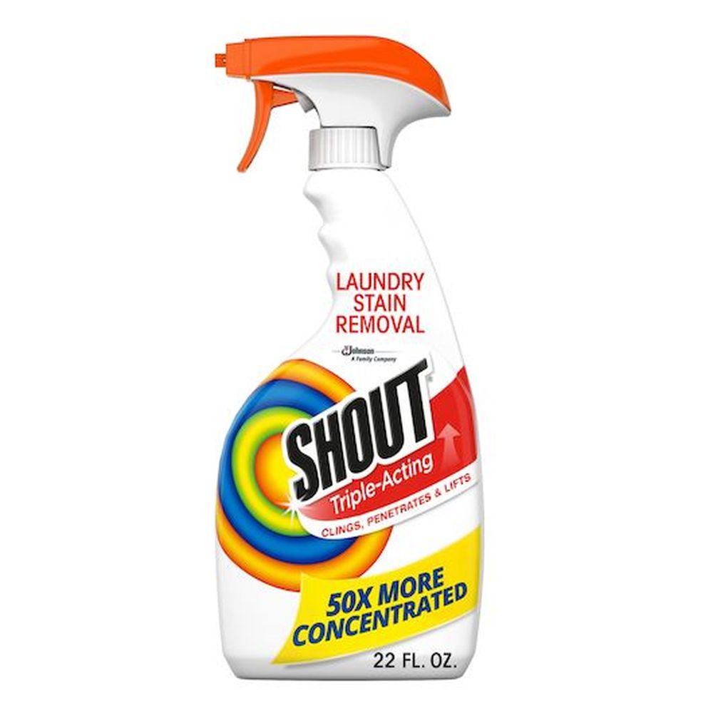 Shout Triple Acting Laundry Stain Remover, 22 Fluid Ounce Trigger -- 8 Per Case