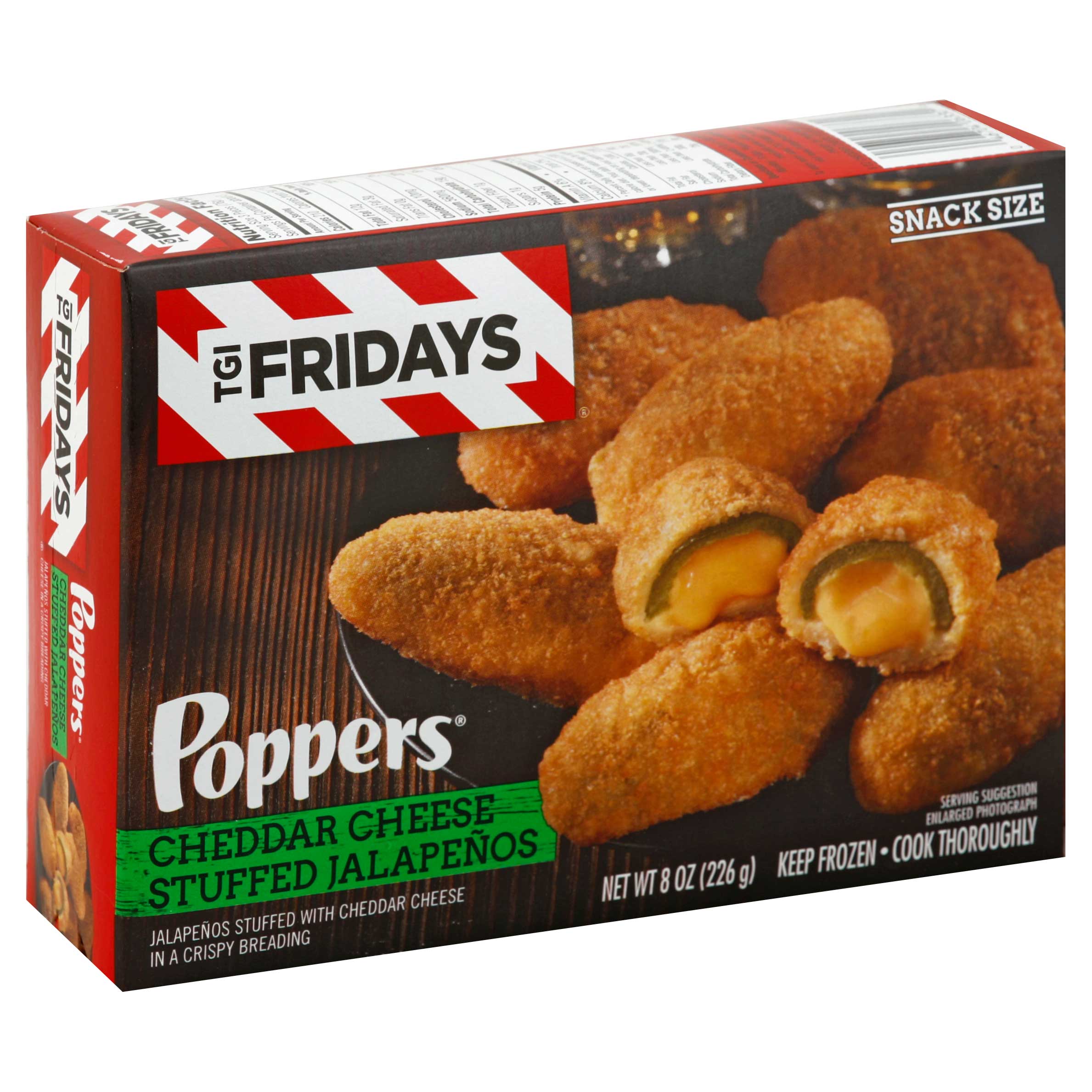 Tgi Fridays Cheddar Cheese Stuffed Jalapeno, 8 Ounce -- 8 Per Case