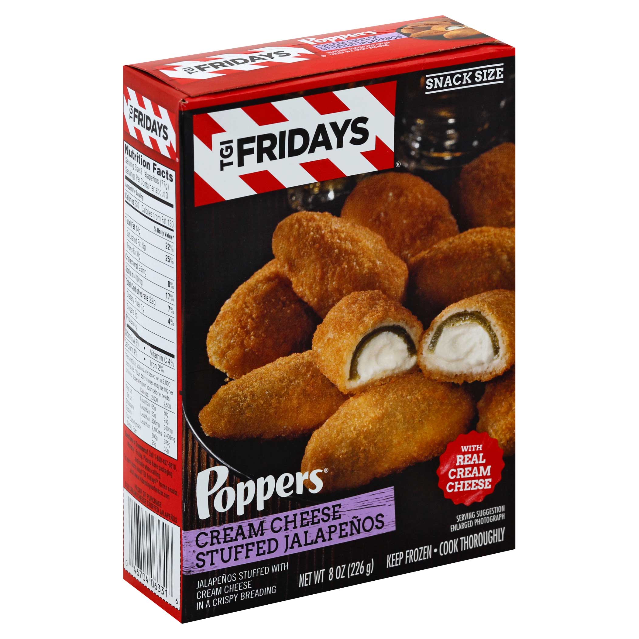 Tgi Fridays Popper Cream Cheese Stuffed Jalapeno, 8 Ounce -- 8 Per Case