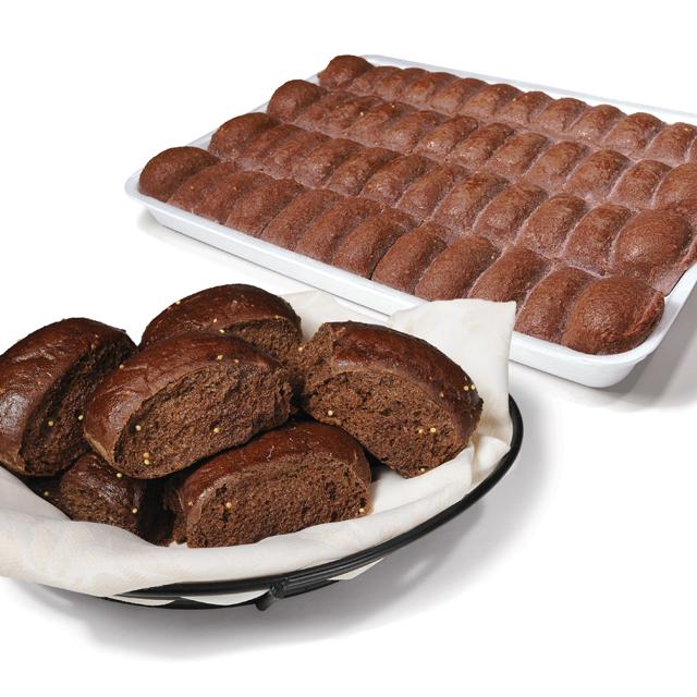 Bridgford Foods Bavarian Dark Ranch Yeast Roll Dough, 1.5 Ounce -- 240 per case.