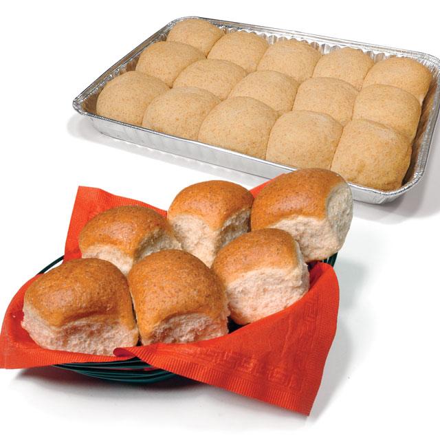 Bridgford Foods Heat and Serve Honey Wheat Roll, 1.5 Ounce -- 75 per case.