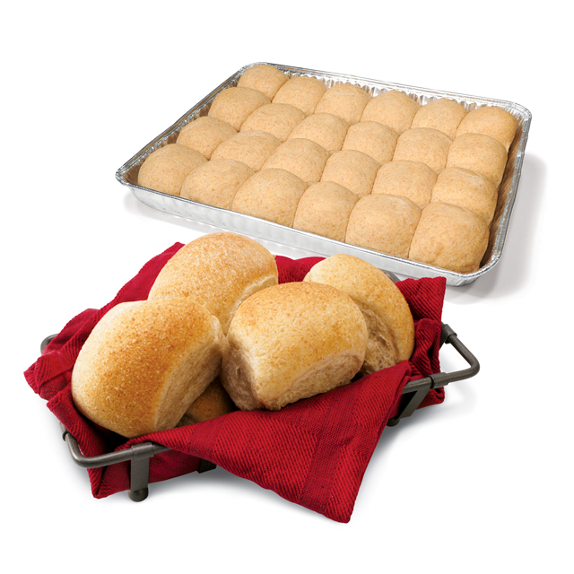 Bridgford Foods Heat and Serve Honey Wheat Roll, 1 Ounce -- 120 per case.
