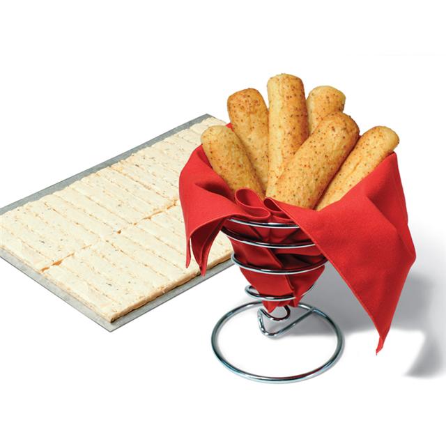 Bridgford White Whole Wheat Cheesy Garlic Breadstick Dough -- 320 Per Case