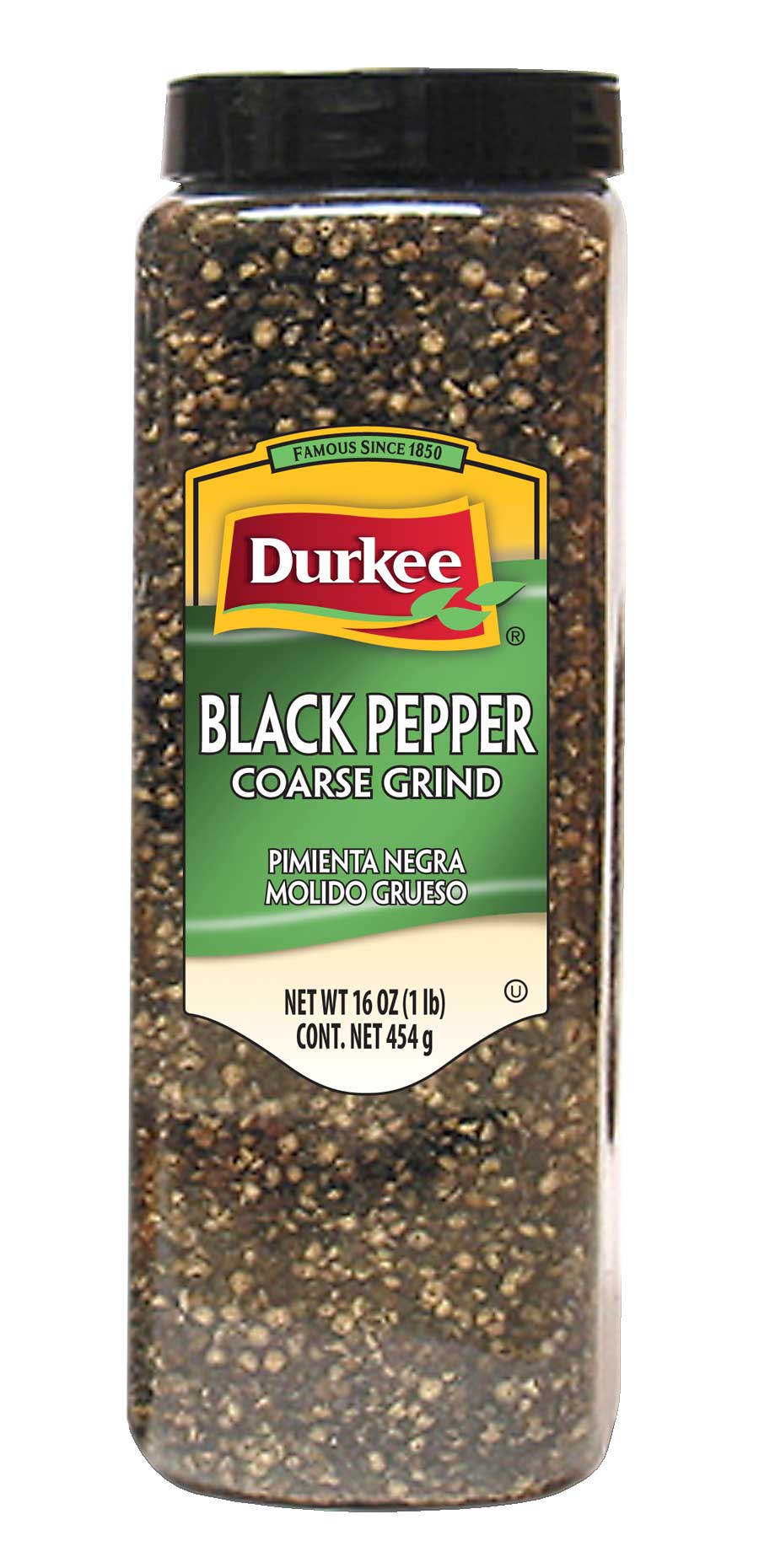 Durkee Coarse Grande Pepper - 16 oz. container, 6 per case