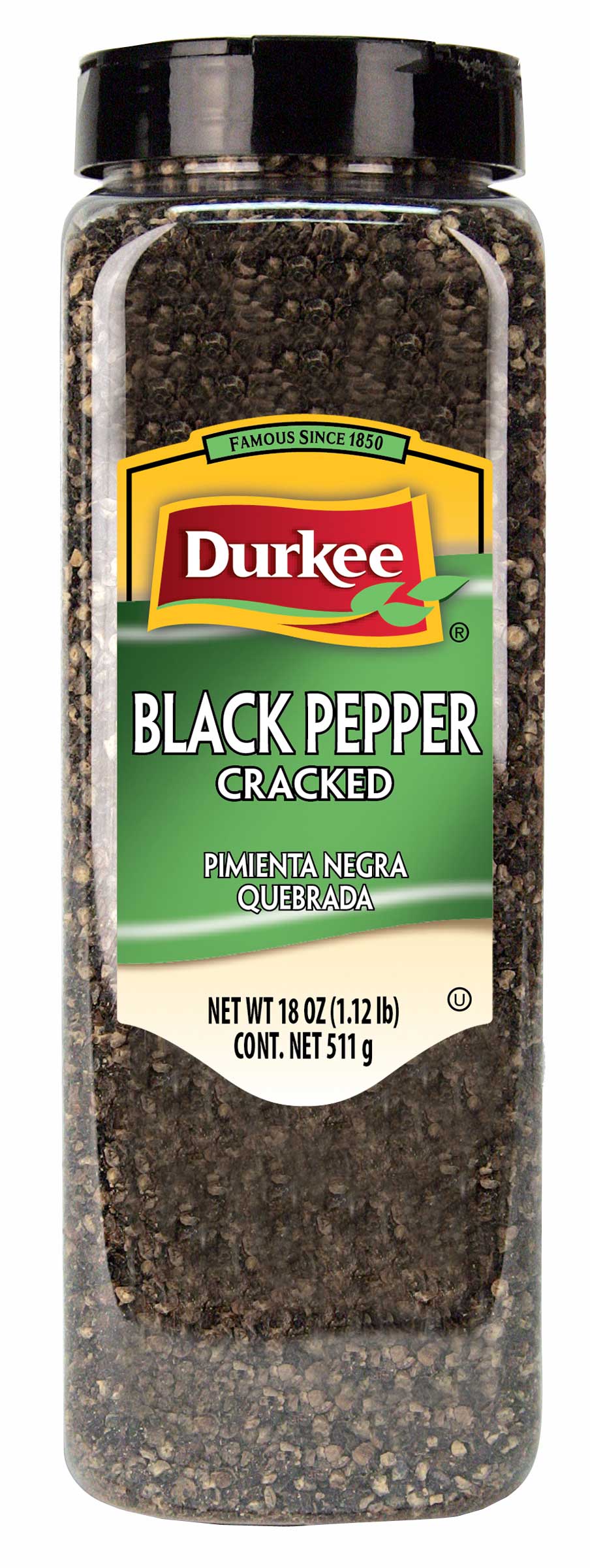 Durkee Black Cracked Peppers, 18 Ounce -- 6 Per Case