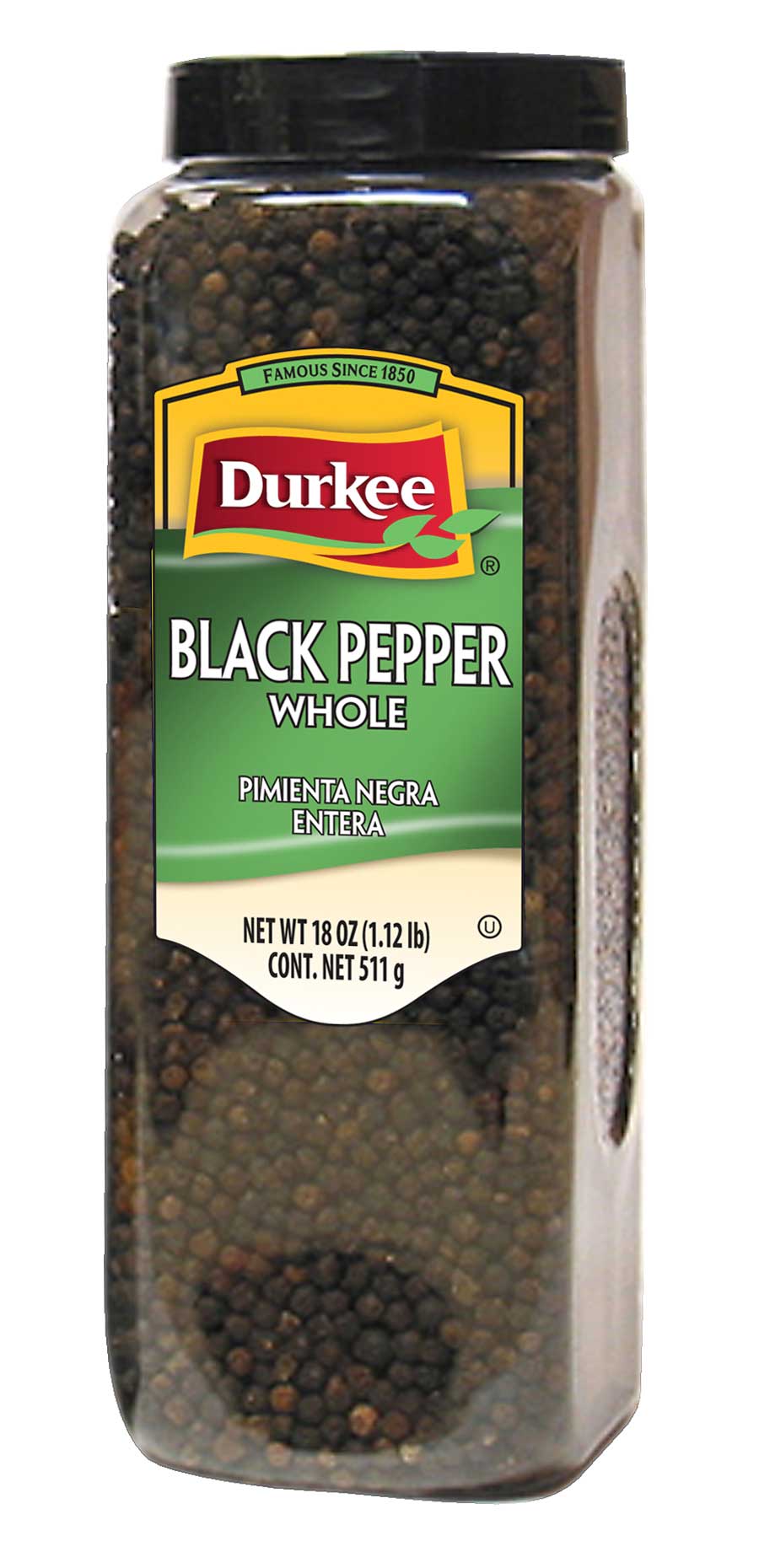 Durkee Whole Black Pepper, 18 Ounce -- 6 Per Case