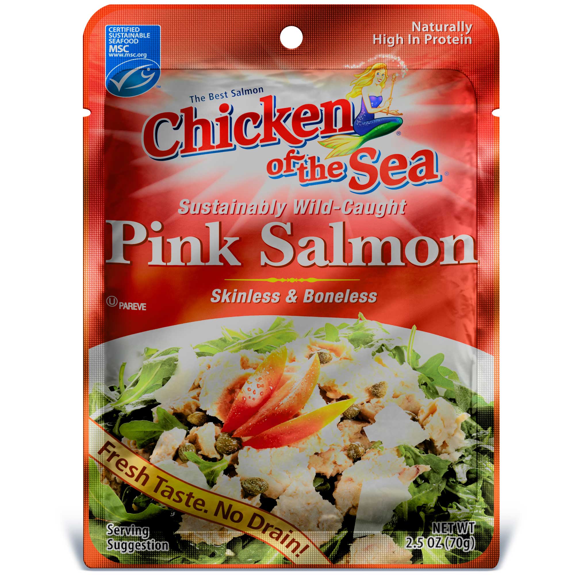 Chicken Of The Sea Premium Skinless and Boneless Pink Salmon Pouch