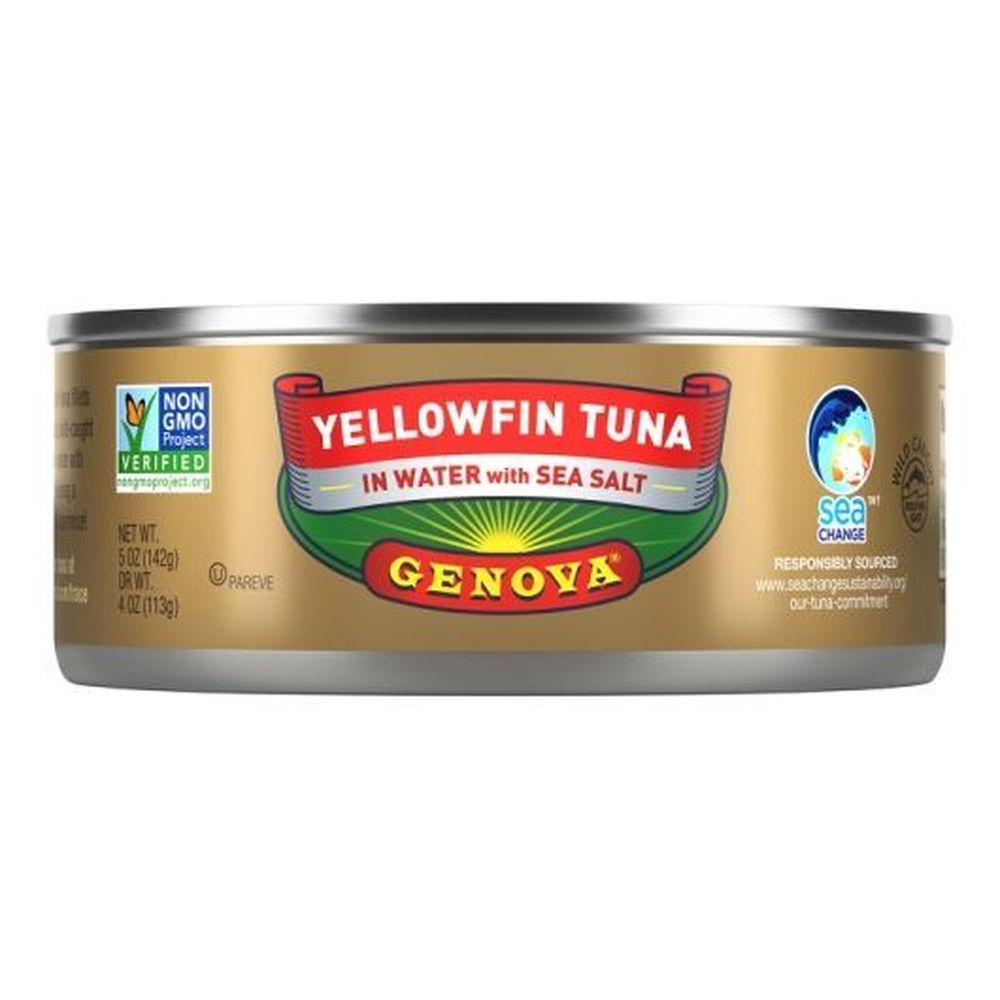 Genova Yellowfin Tuna In Water, 5 Ounce -- 12 Per Case