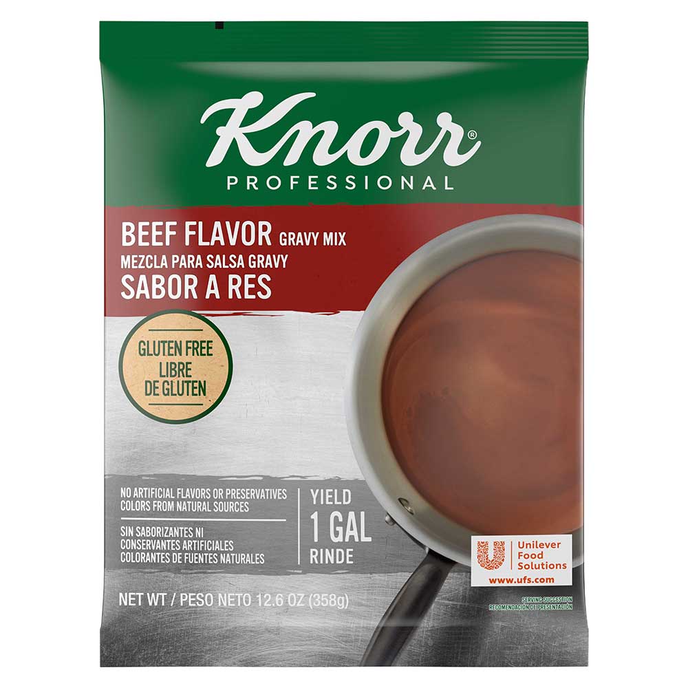 Knorr Professional Gluten Free Beef Gravy Mix, 12.66 ounce -- 6 per case