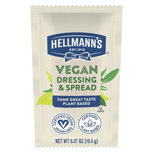 Hellmann's Vegan Mayo Dressing and Spread Sachet, 0.37 Ounce -- 160 per case