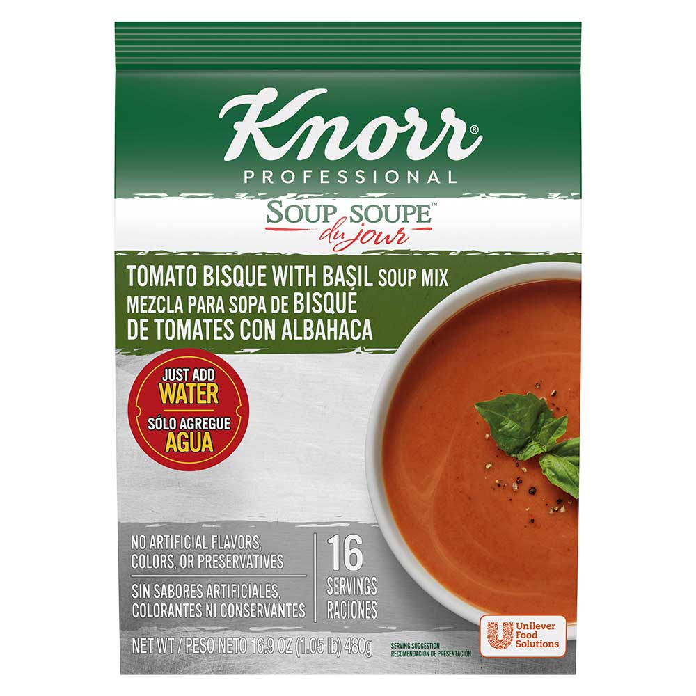 Knorr Professional Soup Du Jour Tomato Basil Bisque, 16.9 Ounce -- 4 per case