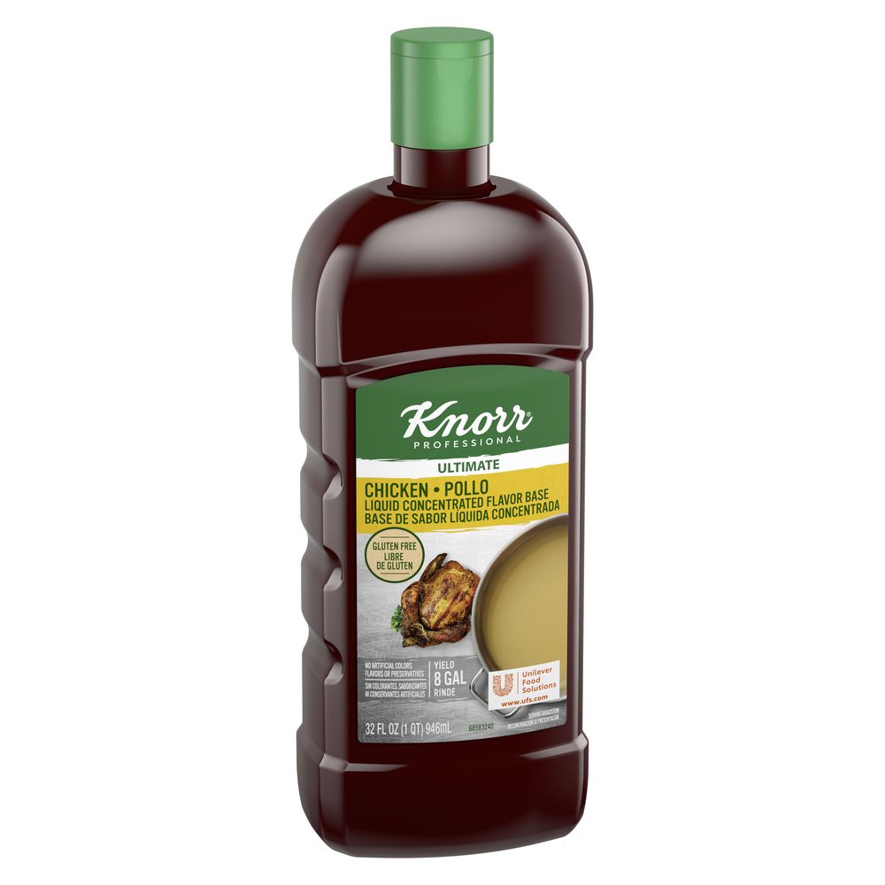 Knorr Professional Ultimate Chicken Liquid Concentrated Stock Base, 32 ounce -- 4 per case