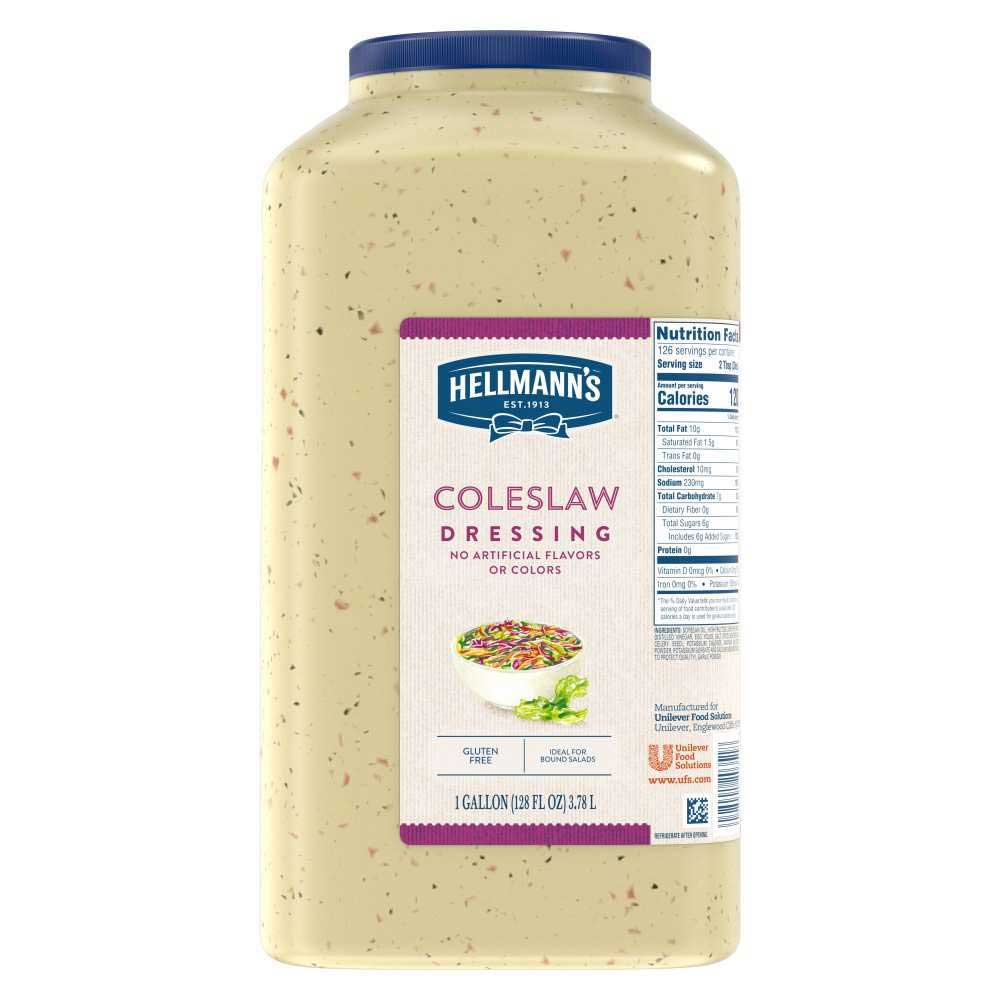 Hellmann's Coleslaw  Salad Dressing Jug, 1 gallon-- 4 per case