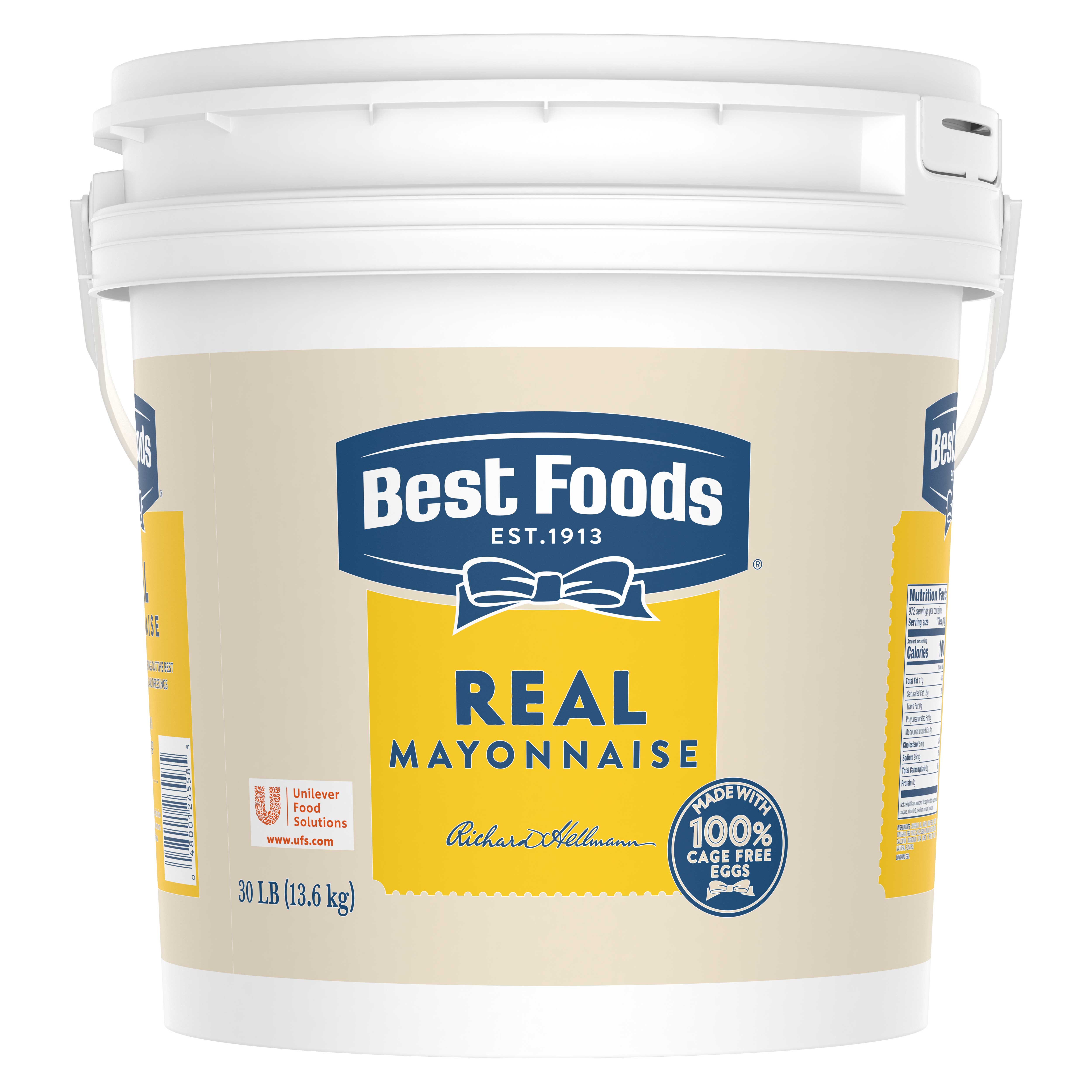 Best Foods Real Mayonnaise Pail, 30 Pound